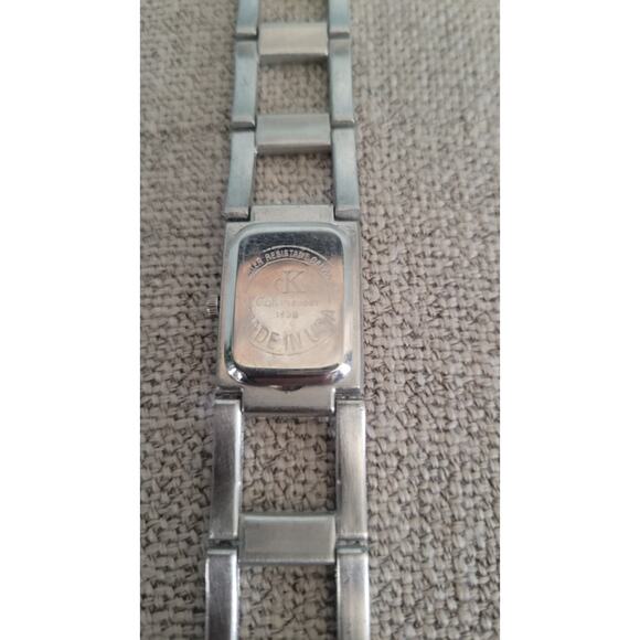 Women’s Silver Tone Rectangle Quartz Bracelet Watch | Marked “Calvin Klein” |... - Picture 4 of 5